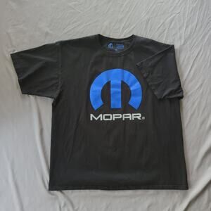 Mopar Official Licensed Logo T Shirt Black 2XL Cotton Automotive Racing Tee